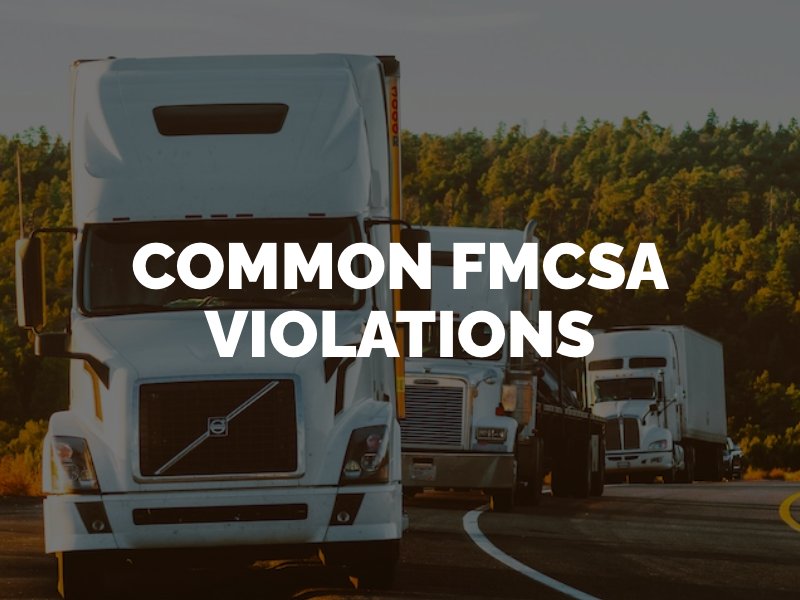 Common FMCSA Violations